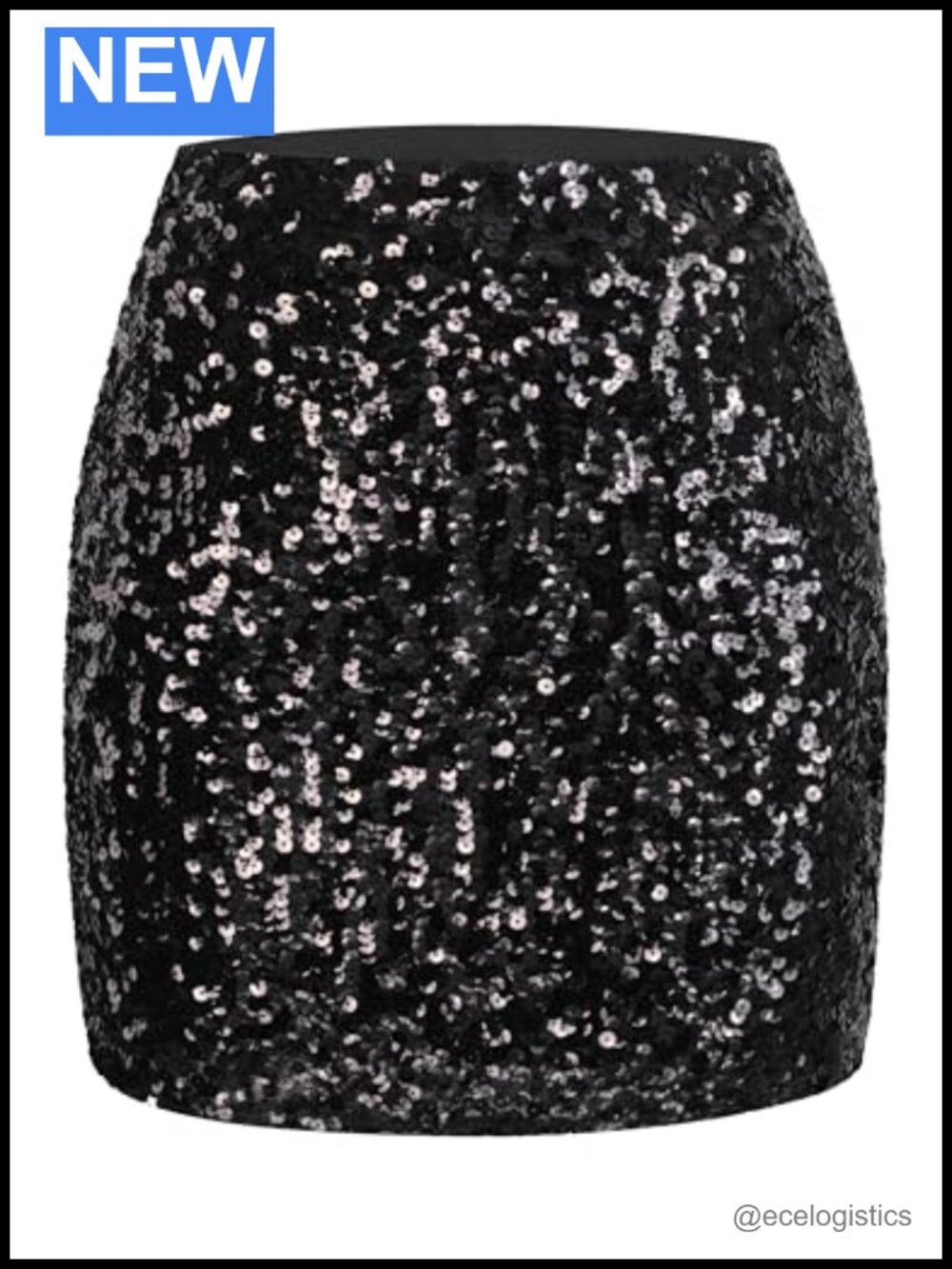 Sequin Party Mini Skirt Stretchy Bodycon High Waist Glitter Night Out
